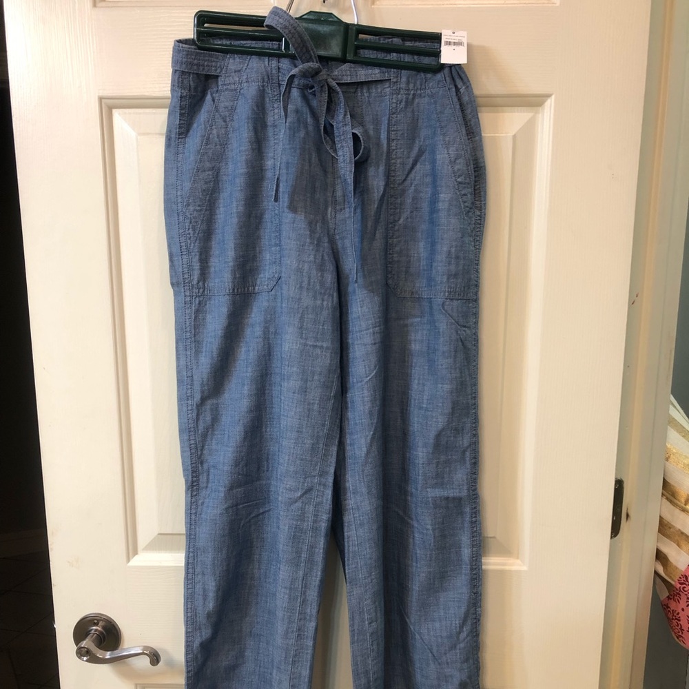 Gap Wide leg chambray pants